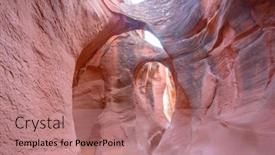  Presentation with grand canyon - Cool new PPT layouts with slot-canyon-in-grand-staircase backdrop and a coral colored foreground