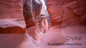  Presentation with grand canyon - Presentation design with slot-canyon-in-grand-staircase background and a coral colored foreground