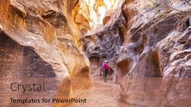  Presentation with grand canyon - Slide deck with slot-canyon-in-grand-staircase background and a  colored foreground