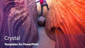  Presentation with grand canyon - Slide deck enhanced with slot-canyon-in-grand-staircase background and a  colored foreground