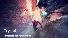  Presentation with grand canyon - Theme enhanced with slot-canyon-in-grand-staircase background and a ocean colored foreground