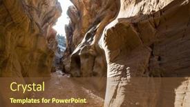  Presentation with grand canyon - Presentation theme enhanced with slot-canyon-in-grand-staircase background and a  colored foreground