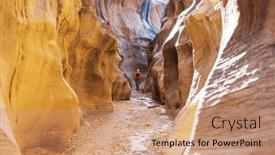  Presentation with destination - Slide set featuring slot-canyon-in-grand-staircase background and a coral colored foreground