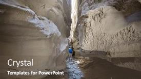  Presentation with popular - Theme enhanced with slot-canyon-in-grand-staircase background and a tawny brown colored foreground