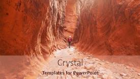  Presentation with grand canyon - Presentation theme featuring slot-canyon-in-grand-staircase background and a coral colored foreground