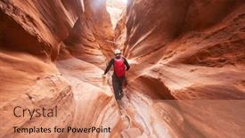  Presentation with grand canyon - Presentation enhanced with slot-canyon-in-grand-staircase background and a coral colored foreground