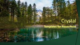  Presentation with mountain water - Audience pleasing PPT layouts consisting of slovenia-julian-alps-picturesque-shallow backdrop and a tawny brown colored foreground