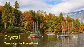  Presentation with forests - Presentation theme with slovenia-sailing-yachts-and-motor background and a tawny brown colored foreground