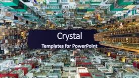  Presentation with hong kong - Presentation theme enhanced with slum - packed building in hong kong background and a wine colored foreground