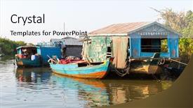  Presentation with slums - Colorful slide set enhanced with  backdrop and a  colored foreground