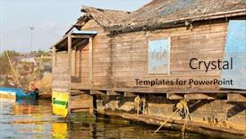  Presentation with slums - Theme having  background and a  colored foreground