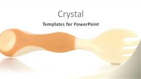  Presentation with babies - Slides having small-beige-fork-for-babies background and a white colored foreground