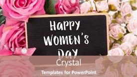  Presentation with pink roses - Presentation design consisting of small-blank-chalkboard-for-valentine background and a coral colored foreground