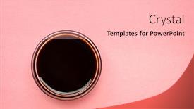  Presentation with syrup - Beautiful slide deck featuring small-bowl-of-yacon-syrup backdrop and a light gray colored foreground