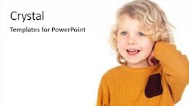  Presentation with head lice - Amazing slides having small boy scratching his head backdrop and a white colored foreground