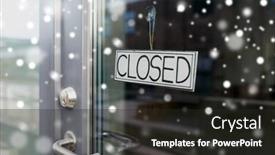  Presentation with concept illustration of customer service - Theme with small-business-pandemic-and-service background and a dark gray colored foreground