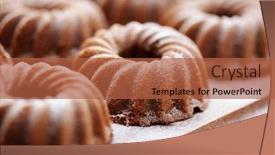  Presentation with gingerbread - Beautiful PPT theme featuring small-cake-with-gingerbread-spices backdrop and a red colored foreground