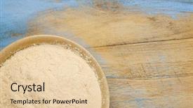  Presentation with ceramic - PPT theme having ceramic bowl of african baobab background and a lemonade colored foreground