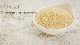  Presentation with ceramic - PPT theme with small-ceramic-bowl-of-amaranth background and a lemonade colored foreground