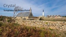  Presentation with tall - Presentation design with small-chapel-and-the-tall background and a  colored foreground