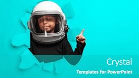  Presentation with astronaut - PPT layouts having small-child-imagines-himself background and a  colored foreground