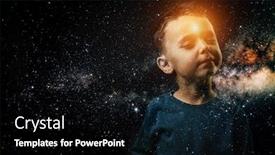  Presentation with nasa - Beautiful presentation theme featuring small-child-whose-light-shines backdrop and a black colored foreground