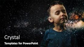  Presentation with nasa - Theme with small-child-whose-light-shines background and a black colored foreground