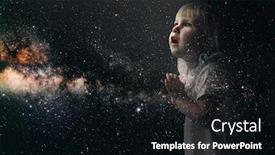  Presentation with nasa - Slides having small-child-whose-light-shines background and a black colored foreground