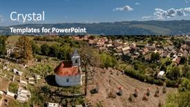  Presentation with university unc chapel hill - Presentation featuring small-christian-chapel-with-graveyard background and a teal colored foreground