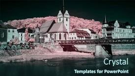  Presentation with infrared - PPT layouts having small-church-in-a-german background and a  colored foreground