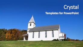  Presentation with virginia - Cool new presentation with small church in rural west backdrop and a ocean colored foreground
