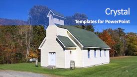  Presentation with church renovation - Colorful presentation theme enhanced with small church in the appalachian backdrop and a  colored foreground