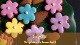  Presentation with gingerbread - Audience pleasing presentation consisting of small-colored-gingerbread-glazed-gingerbread backdrop and a tawny brown colored foreground