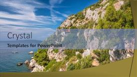  Presentation with croatia - Amazing presentation theme having small-croatian-town-seget-donji backdrop and a light blue colored foreground