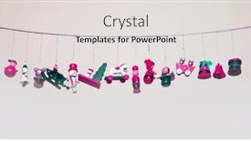  Presentation with wood gray - PPT theme enhanced with small-decorative-wood-christmas-toy background and a  colored foreground