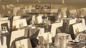  Presentation with dinner - Audience pleasing slide deck consisting of small dinner cruise boat backdrop and a coral colored foreground