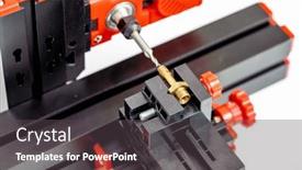  Presentation with milling machine - Slide deck enhanced with small-diy-milling-machine background and a dark gray colored foreground