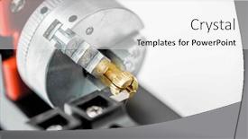  Presentation with lathe - Theme enhanced with small-diy-turning-lathe-machine background and a white colored foreground