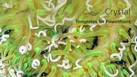  Presentation with domino - Amazing PPT theme having small-domino-fish-swim-within backdrop and a yellow colored foreground