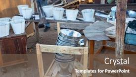  Presentation with entrepreneur - Presentation design with small-entrepreneur-in-a-poor background and a violet colored foreground