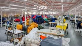  Presentation with manufacturing safety - Audience pleasing slide deck consisting of small entrepreneur in africa botswana industrial textile factory manufacturing safety gear backdrop and a gray colored foreground