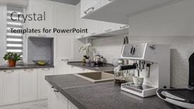  Presentation with minimalistic - Audience pleasing slide deck consisting of small-espresso-coffee-maker backdrop and a light gray colored foreground