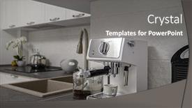  Presentation with minimalist - Beautiful slide deck featuring small-espresso-coffee-maker backdrop and a gray colored foreground