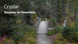  Presentation with canadian culture canada china national - Beautiful presentation theme featuring small-foot-bridge backdrop and a dark gray colored foreground