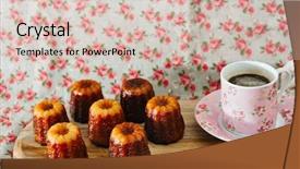  Presentation with french pastry - Cool new slide set with small french pastry with rum backdrop and a lemonade colored foreground