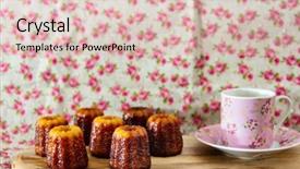  Presentation with french pastry - Cool new presentation design with small french pastry with rum backdrop and a lemonade colored foreground