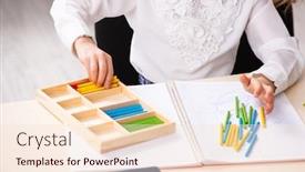  Presentation with development - Audience pleasing slide deck consisting of small-girl-in-early-development backdrop and a lemonade colored foreground