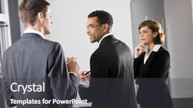  Presentation with focus group hands taking notes - Beautiful presentation theme featuring small group discussion - diverse businesspeople conversing and taking backdrop and a dark gray colored foreground