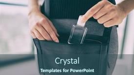  Presentation with hand sanitizer - PPT theme with small-hand-sanitizer-bottle background and a ocean colored foreground