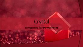  Presentation with human heart blue and red - Amazing slide set having small house with heart shape backdrop and a crimson colored foreground